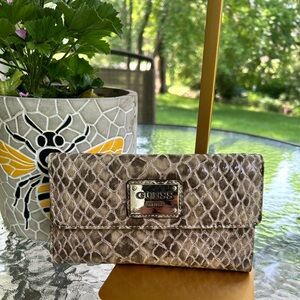 Guess Brown Snake Print wallet
